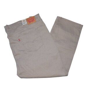 Levis 511 Men's Size 54x32 Slim Fit Jeans Stretch Denim Beige/Tan NWT